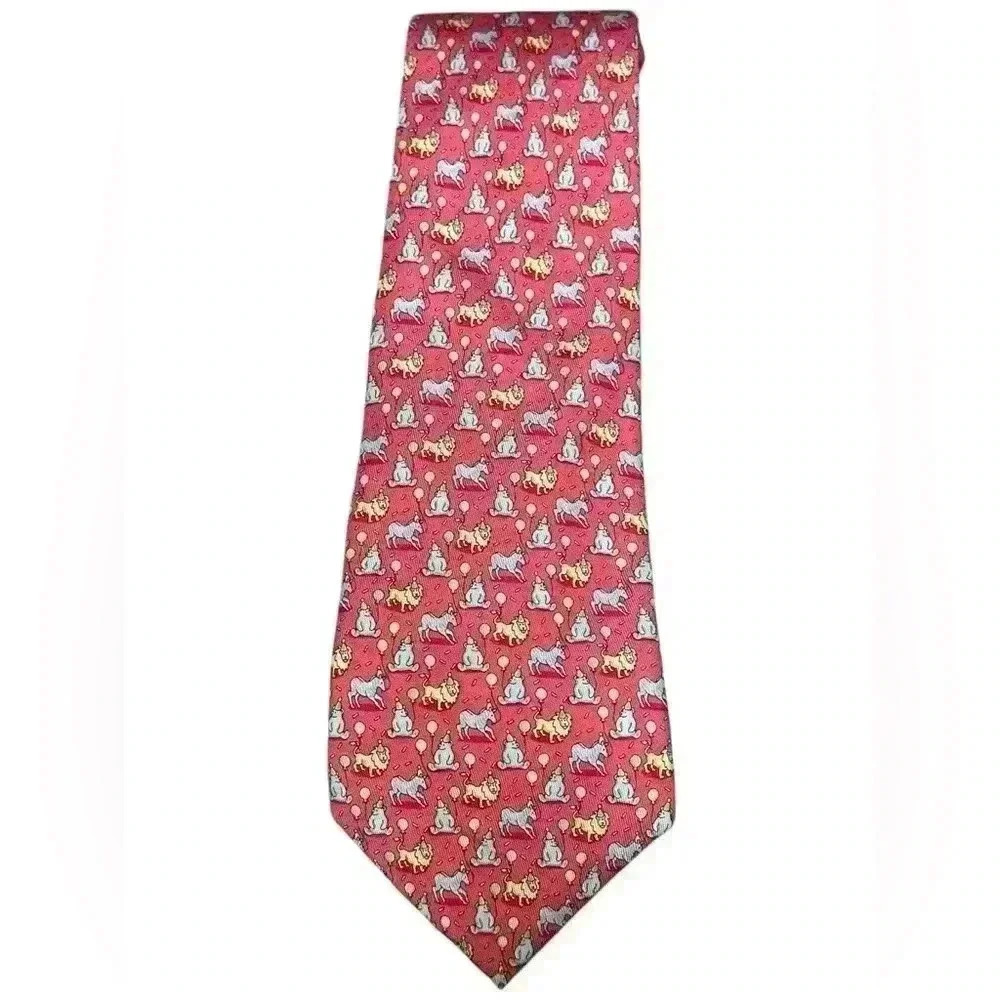 Vineyard‎ Vines Silk Birthday Bear Neck Tie Preppy Classic Old Money Ivy Style